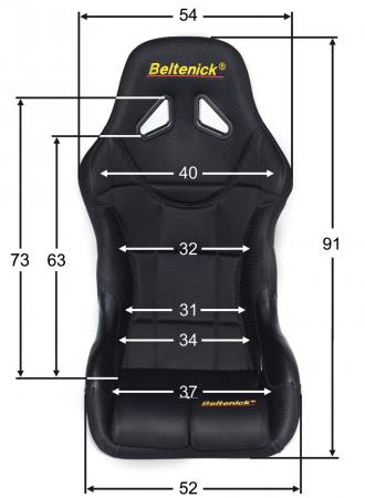 Beltenick Rennsitz RST 600 GFK
Größe M, schwarz, Stoff (Mesh) FIA 8855-1999 