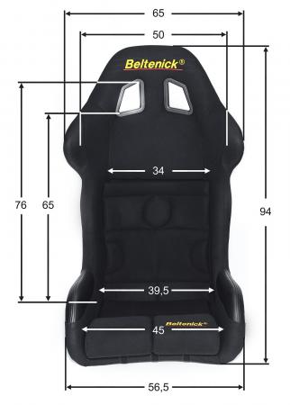 Beltenick Rennsitz RST 800 Vollschalensitz
Größe L, schwarz, Stoff (Velvet)