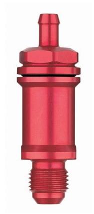Be- und Entlüftungsventil - Inline-Ventil (AN06- 6,5mm) 
Schlauchanschluss 6,5mm / Dash-06 Verschraubung